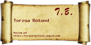 Torzsa Botond névjegykártya