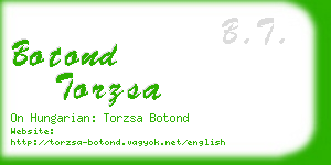 botond torzsa business card